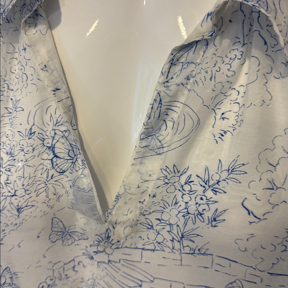 Cinq à Sept Blue and White Blouse New With Tags - Picture 4 of 8